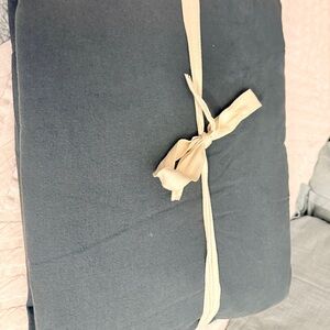 Southern Living Hunter Green King Size Linen/Cotton Blend Duvet